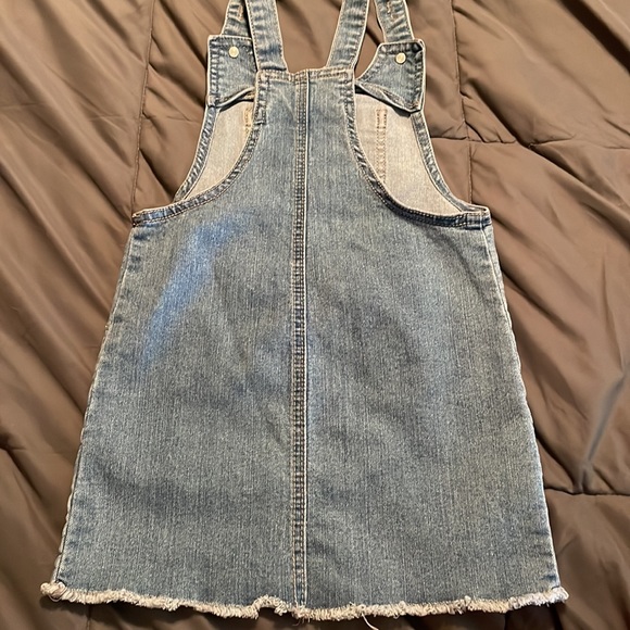 Girls Overall Denim Dress size 4/5 - Picture 3 of 3